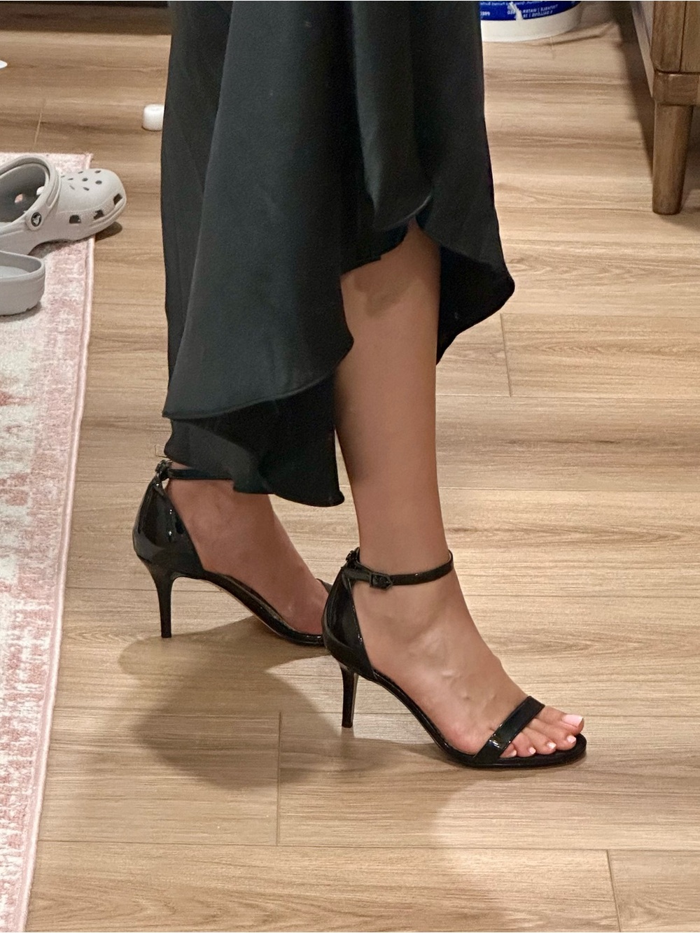 Sam Edelman Black Patent Ankle-Strap Heels NEW IN BOX NWT - Picture 5 of 10